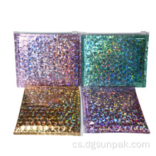 ziplock holografické bublinové poštovní zásilky make-up poštovní tašky